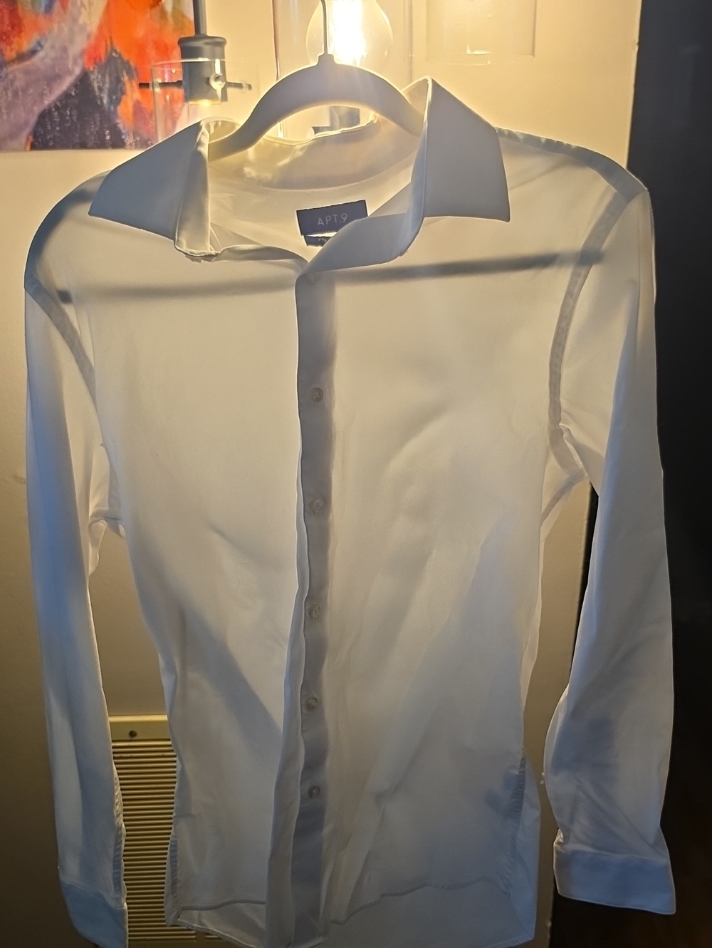 Apt. 9 Men's White Slim Fit Dress Shirt